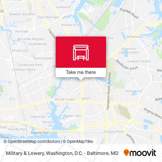 Military & Lowery map