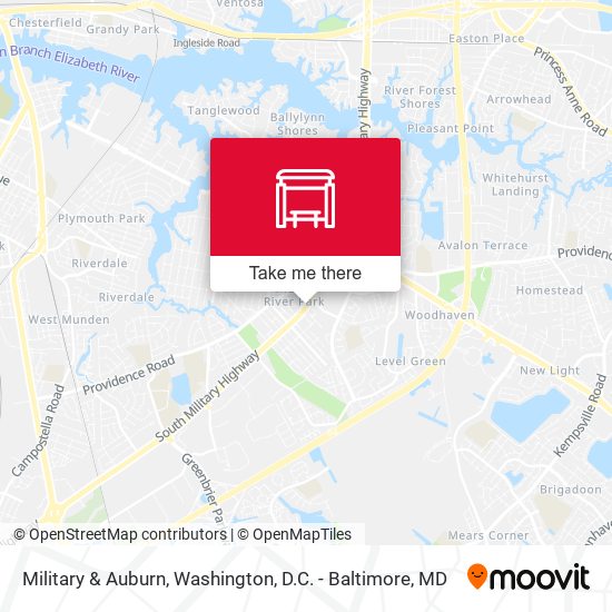 Mapa de Military & Auburn