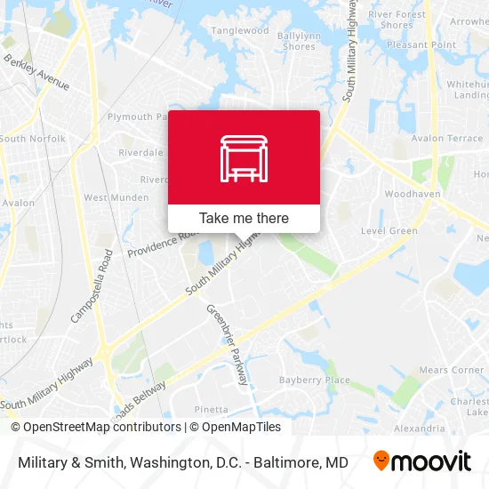Military & Smith map
