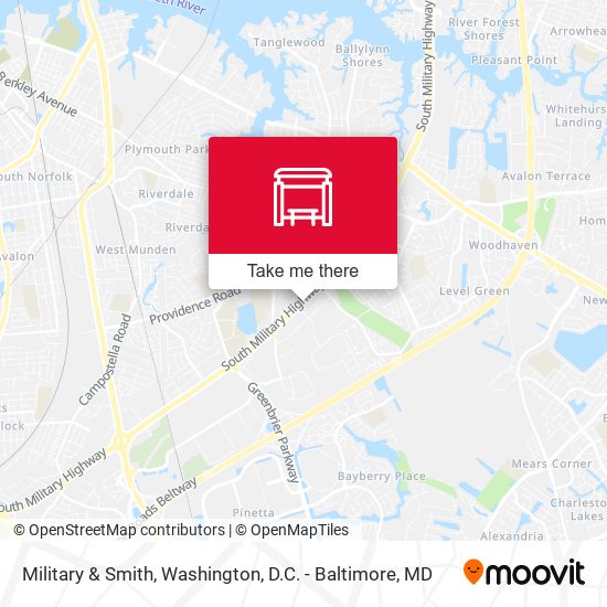 Mapa de Military & Smith