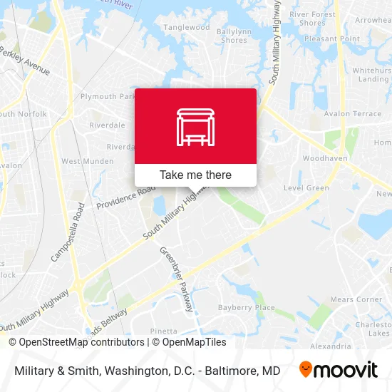 Military & Smith map