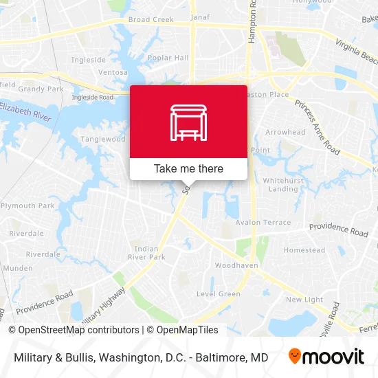 Military & Bullis map