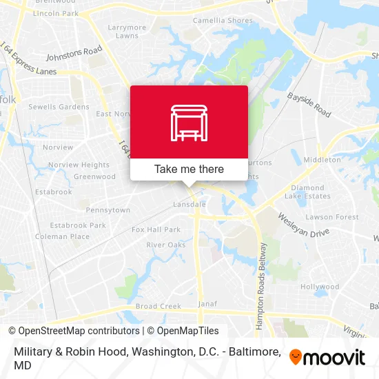 Military & Robin Hood map