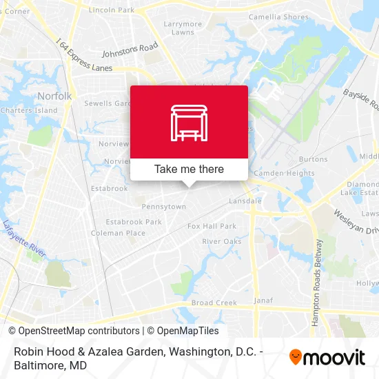 Robin Hood & Azalea Garden map