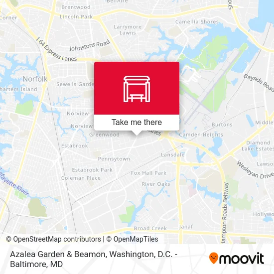 Azalea Garden & Beamon map