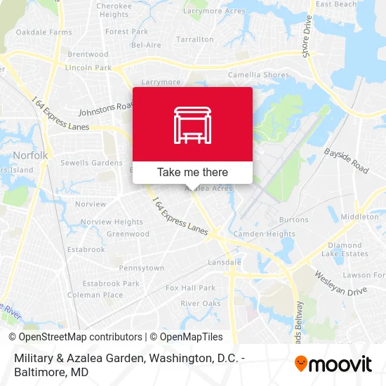 Military & Azalea Garden map