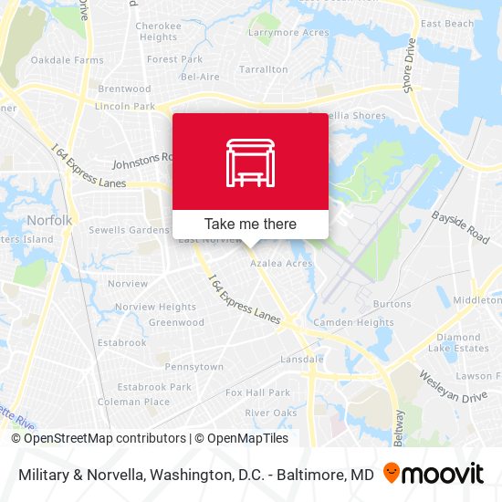 Military & Norvella map