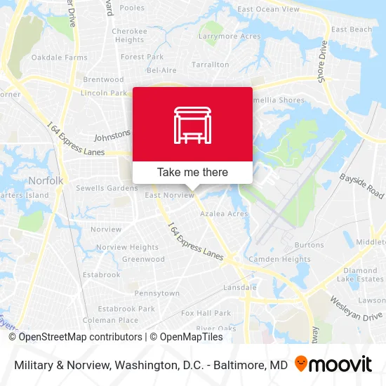 Military & Norview map