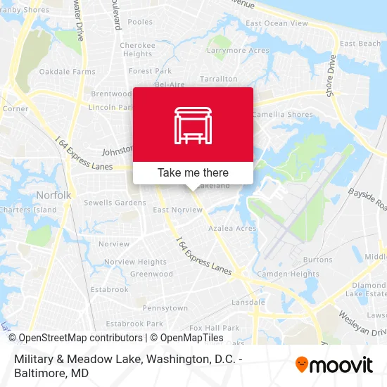 Military & Meadow Lake map