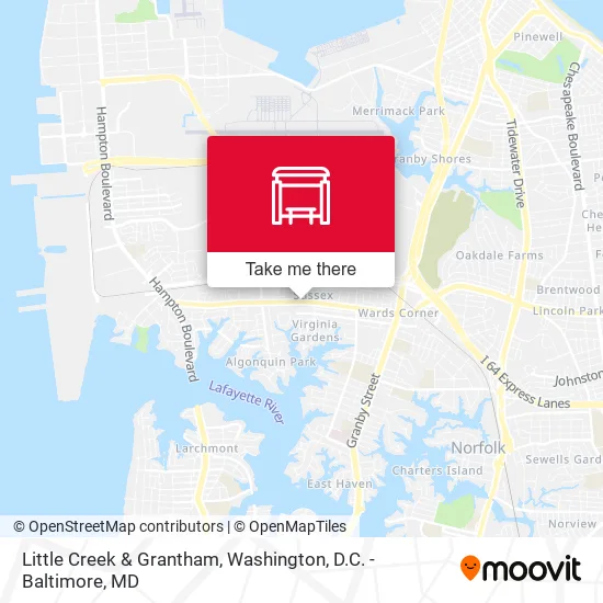Little Creek & Grantham map