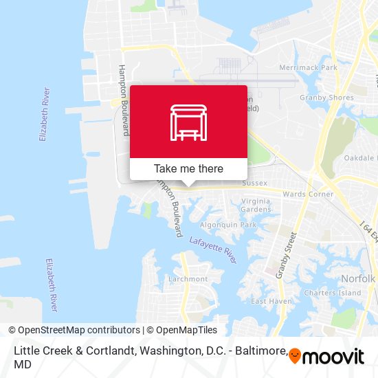 Little Creek & Cortlandt map