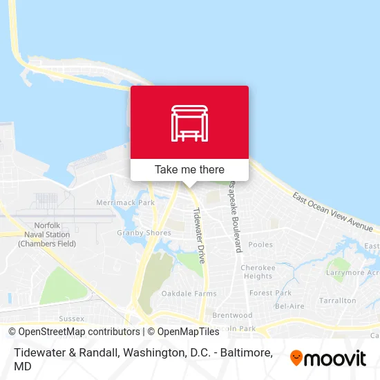 Tidewater & Randall map