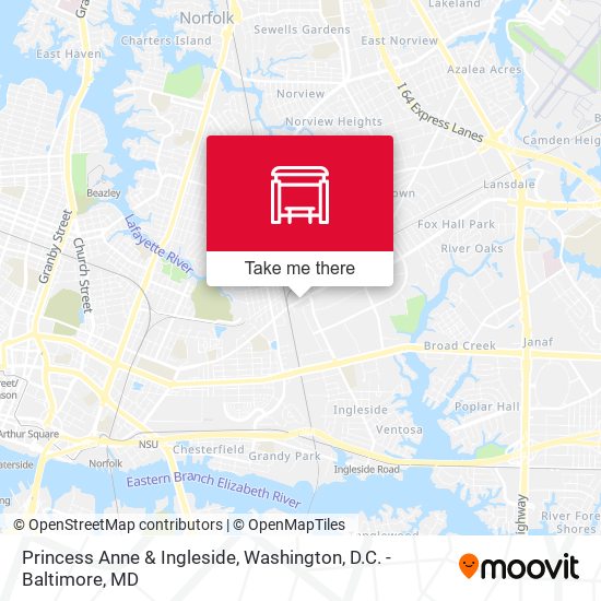 Princess Anne & Ingleside map