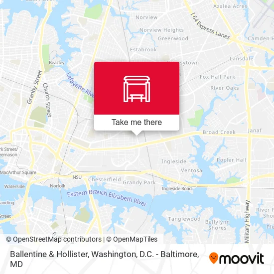 Ballentine & Hollister map
