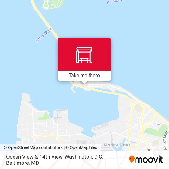 Ocean View & 14th View map