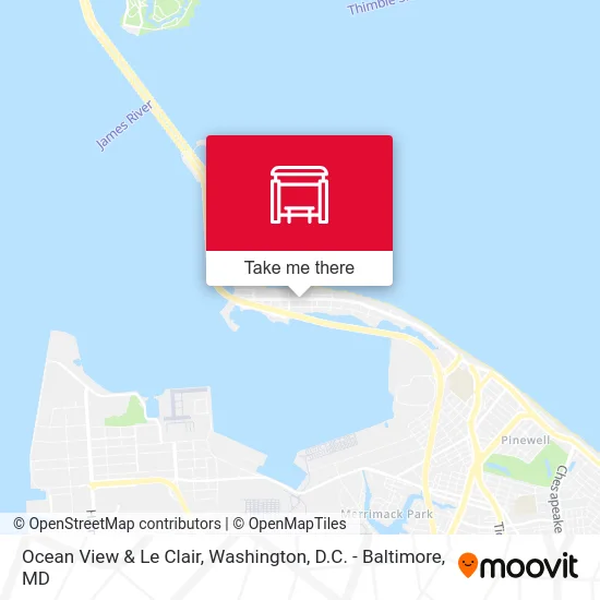 Ocean View & Le Clair map