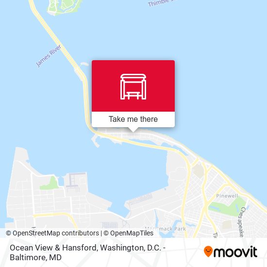 Ocean View & Hansford map