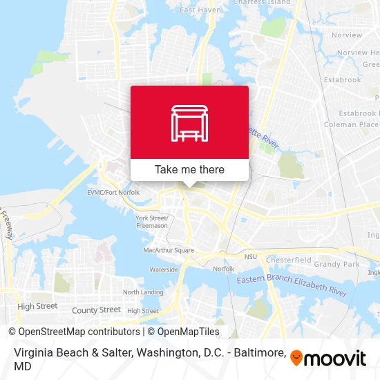 Virginia Beach & Salter map