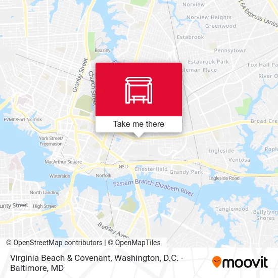 Virginia Beach & Covenant map