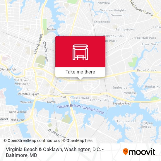 Virginia Beach & Oaklawn map