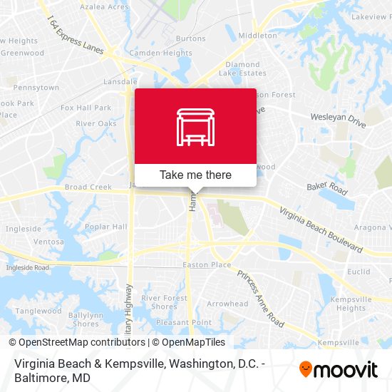 Mapa de Virginia Beach & Kempsville