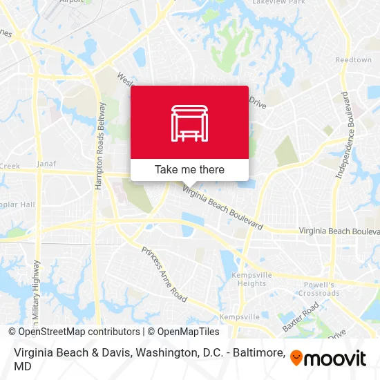 Virginia Beach & Davis map