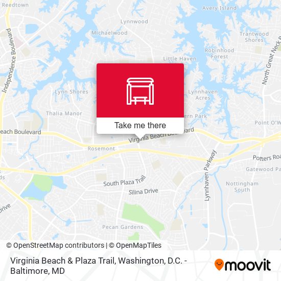 Virginia Beach & Plaza Trail map
