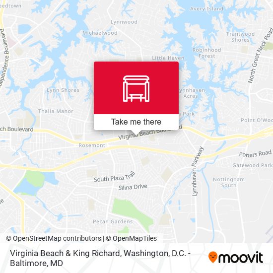 Virginia Beach & King Richard map