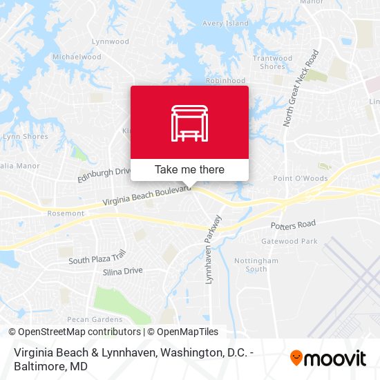 Mapa de Virginia Beach & Lynnhaven