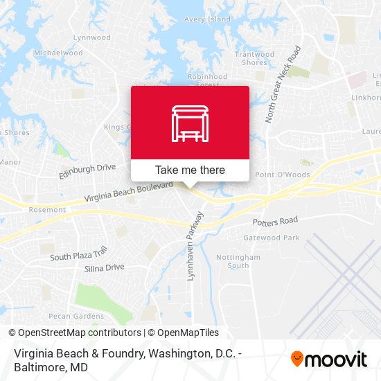 Mapa de Virginia Beach & Foundry