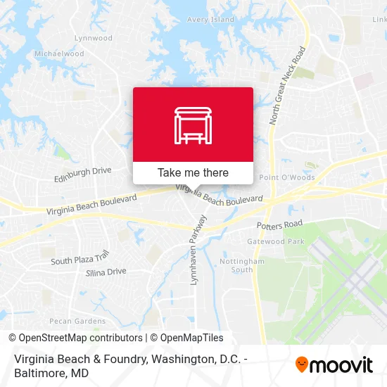 Virginia Beach & Foundry map