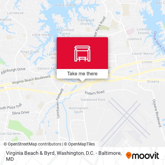 Virginia Beach & Byrd map
