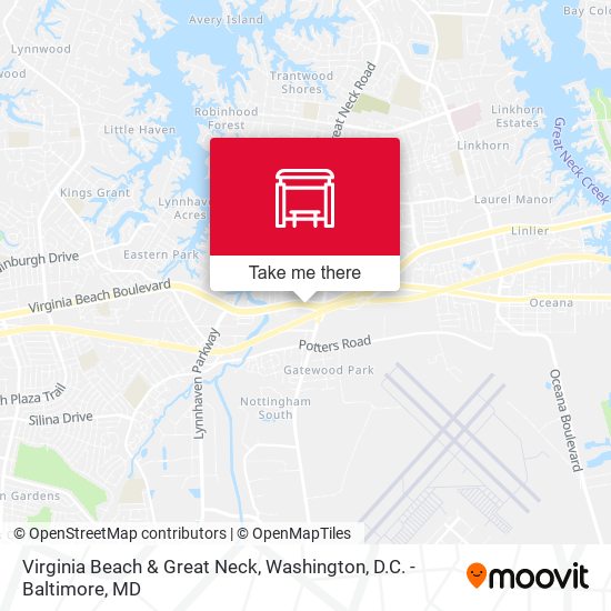 Virginia Beach & Great Neck map