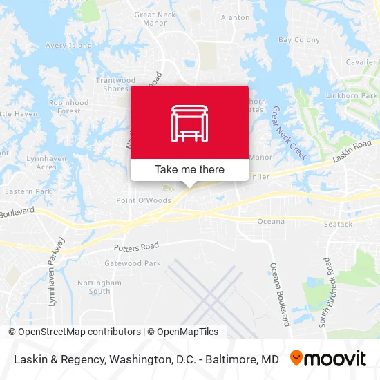 Laskin & Regency map