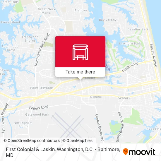 First Colonial & Laskin map