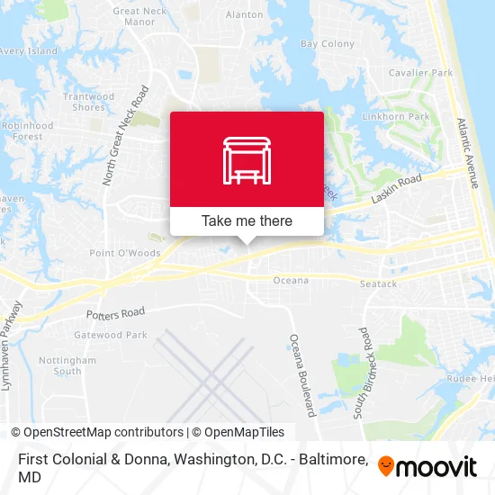 First Colonial & Donna map