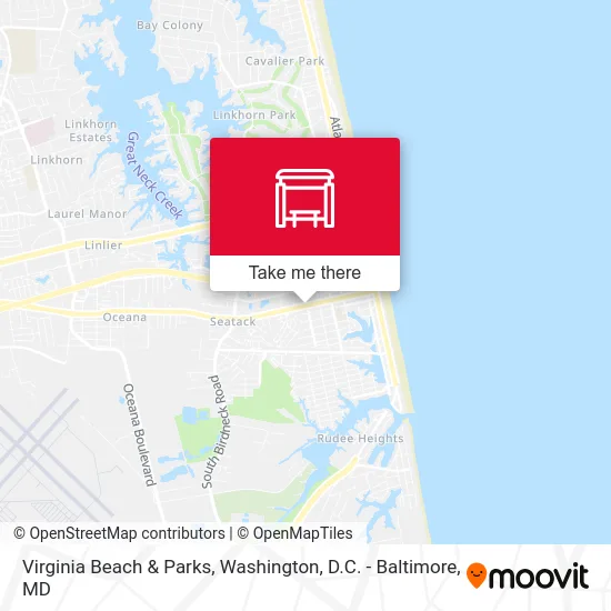 Virginia Beach & Parks map