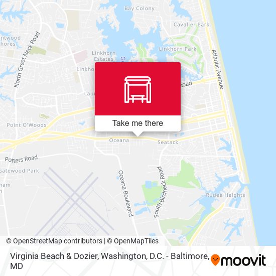 Virginia Beach & Dozier map