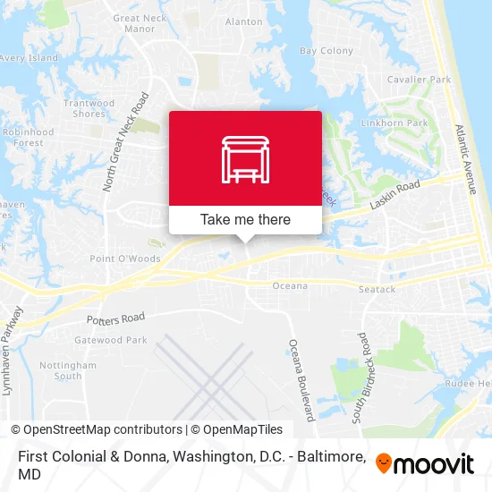 First Colonial & Donna map