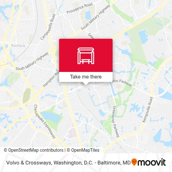 Volvo & Crossways map