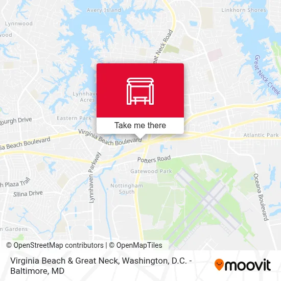 Virginia Beach & Great Neck map