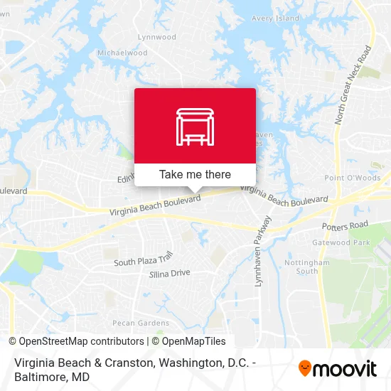 Virginia Beach & Cranston map