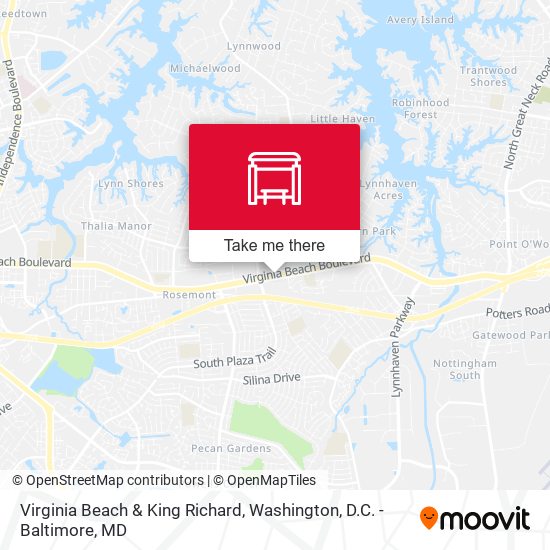 Mapa de Virginia Beach & King Richard