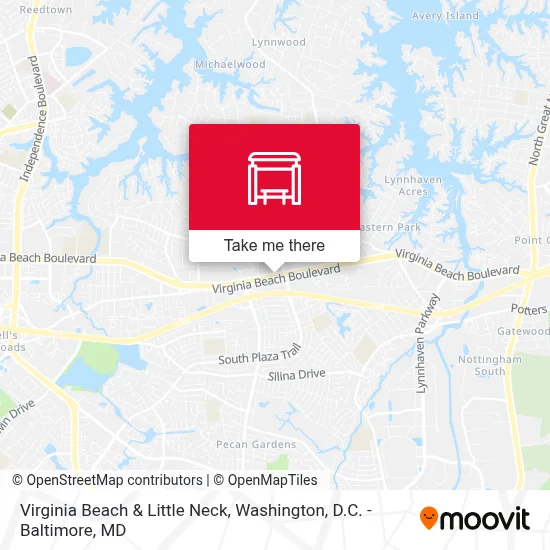 Virginia Beach & Little Neck map