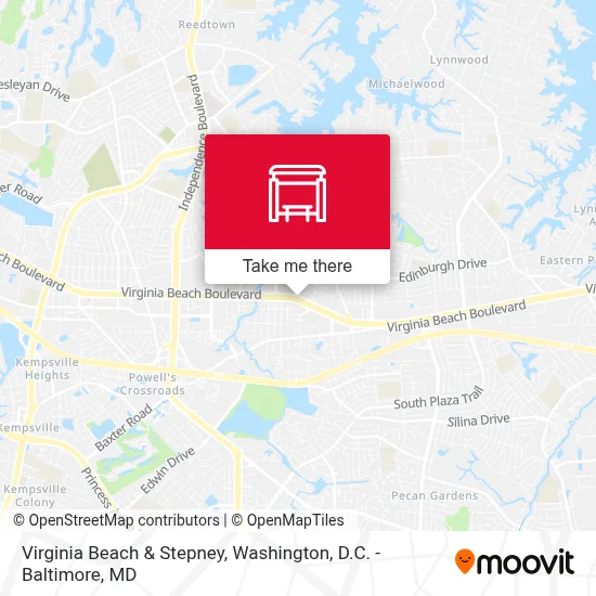 Virginia Beach & Stepney map