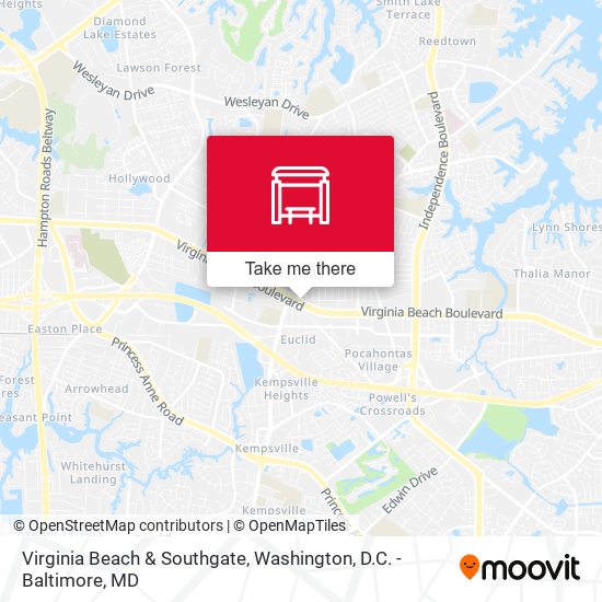 Virginia Beach & Southgate map