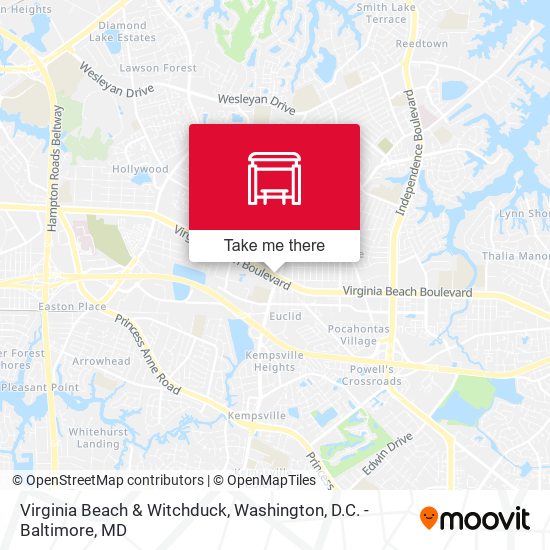 Mapa de Virginia Beach & Witchduck