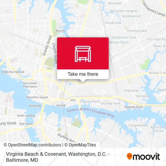Virginia Beach & Covenant map