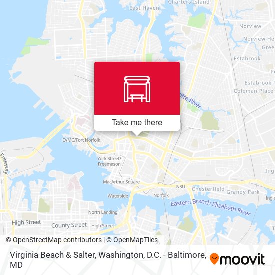 Virginia Beach & Salter map