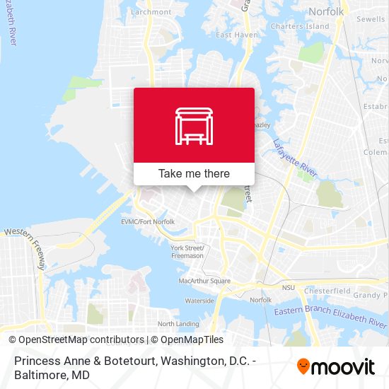 Mapa de Princess Anne & Botetourt